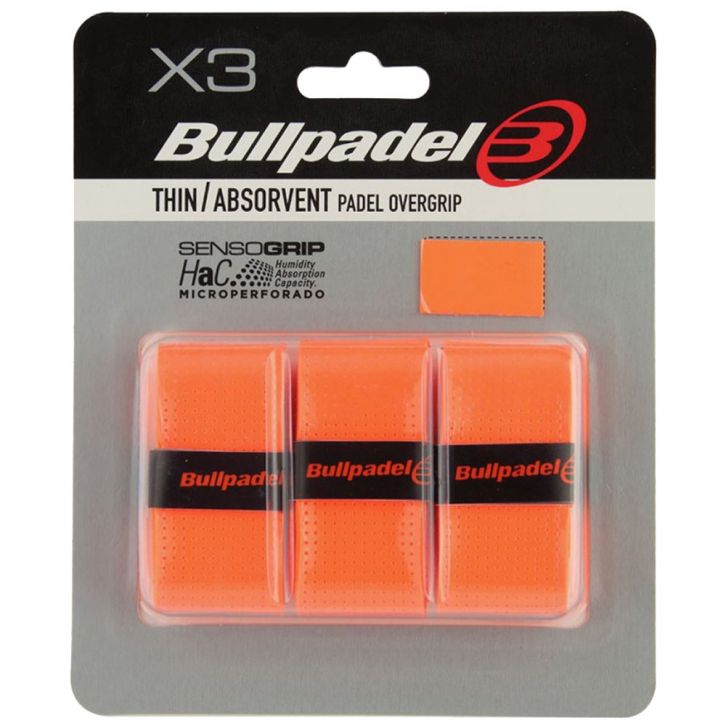 Surgrips Bullpadel Perforés Orange x 3 - Extreme Padel